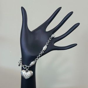 Brighton Silver Heart Sweet Embrace   Bracelet